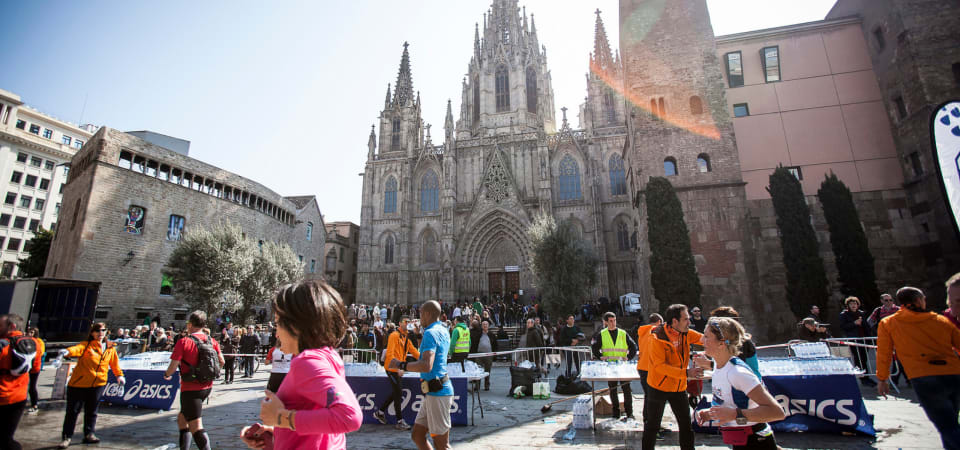 Barcelona marathon participants
