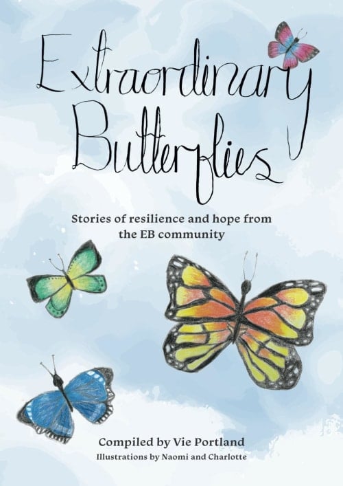 Extraordinary butterflies book cover compiled by Vie Portland