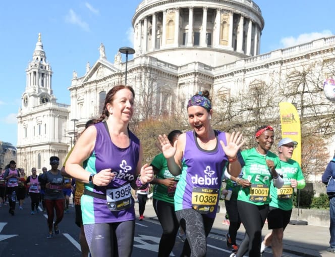 DEBRA runners in the London Landmarks half marathon