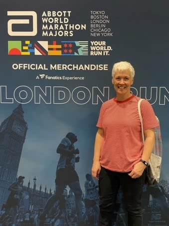 Joanna Hazel at London Marathon expo 2024