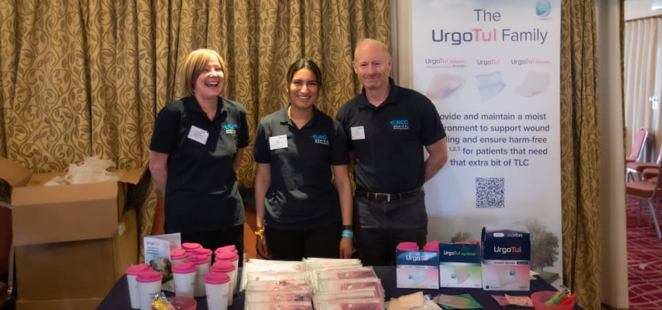 Urgo medical stand at Members Weekend 2023.