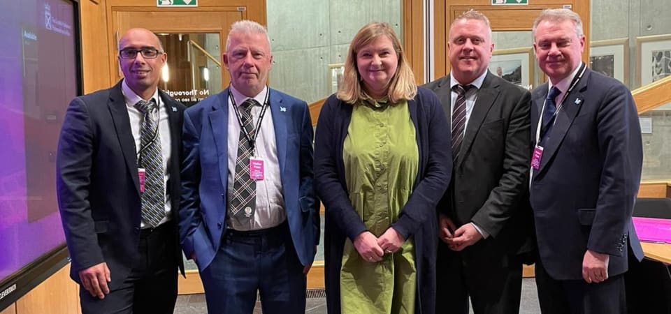 DEBRA SLT members visit Scottish parliament