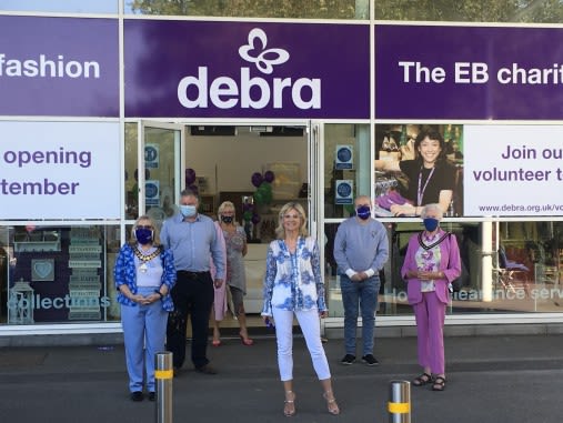 TV presenter Anthea Tuner opens new DEBRA charity shop