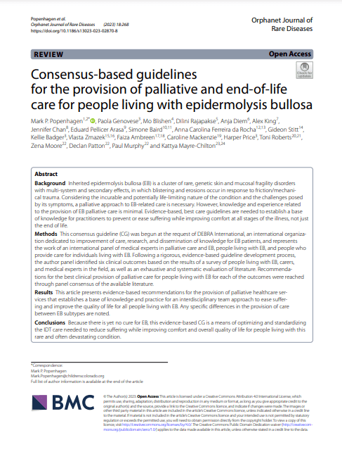 Palliative care clinical practice guidelines